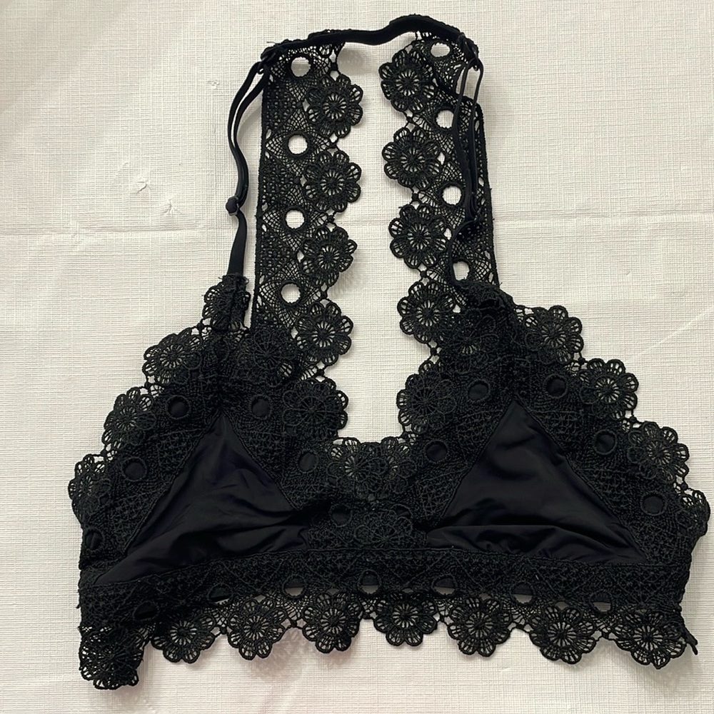 Aerie Elegant Black Lace Bralette